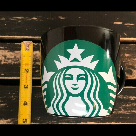 Starbucks Mug Cup Coffee Tea Black Large 14oz Clean Collectible Advertising Logo - Picture 9 of 10